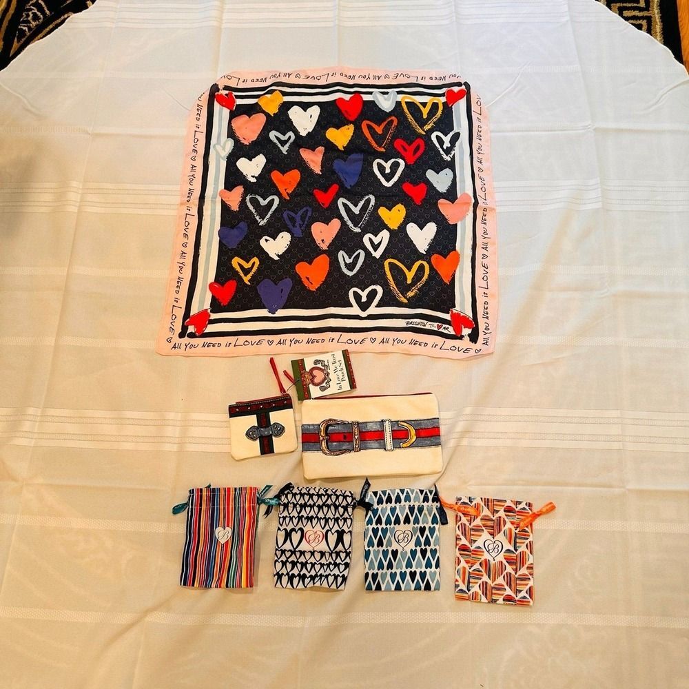 Brighton Scarf, Cosmetics Bags and Jewlery Bags Bundle